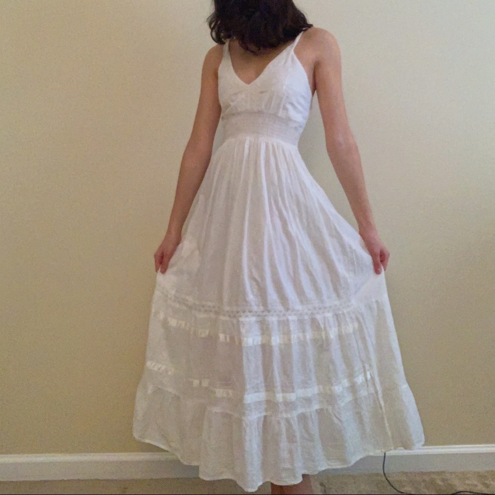 NWT white boho dress
